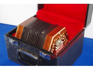 Stagi new English chromatic 48 button concertina mahogany